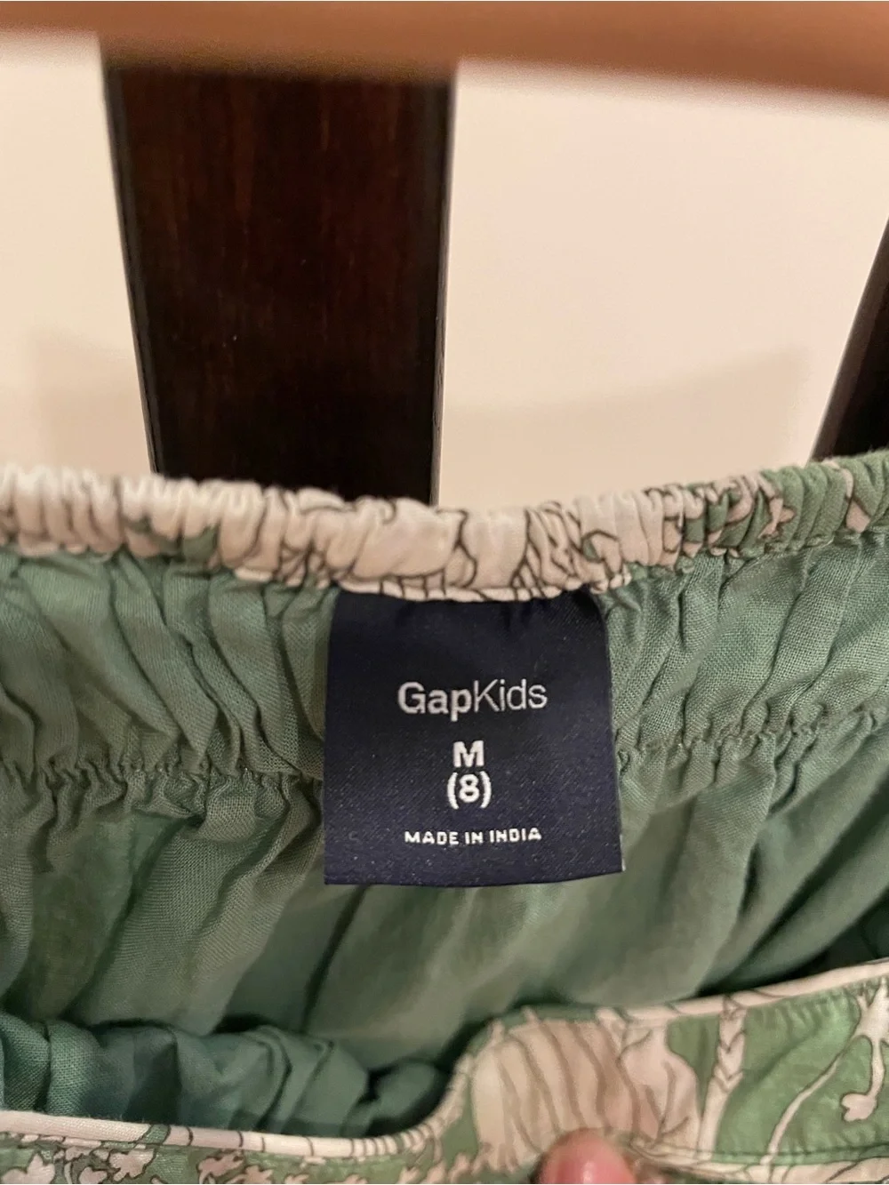 Gymboree Pink Floral and Gap Green Floral Dresses